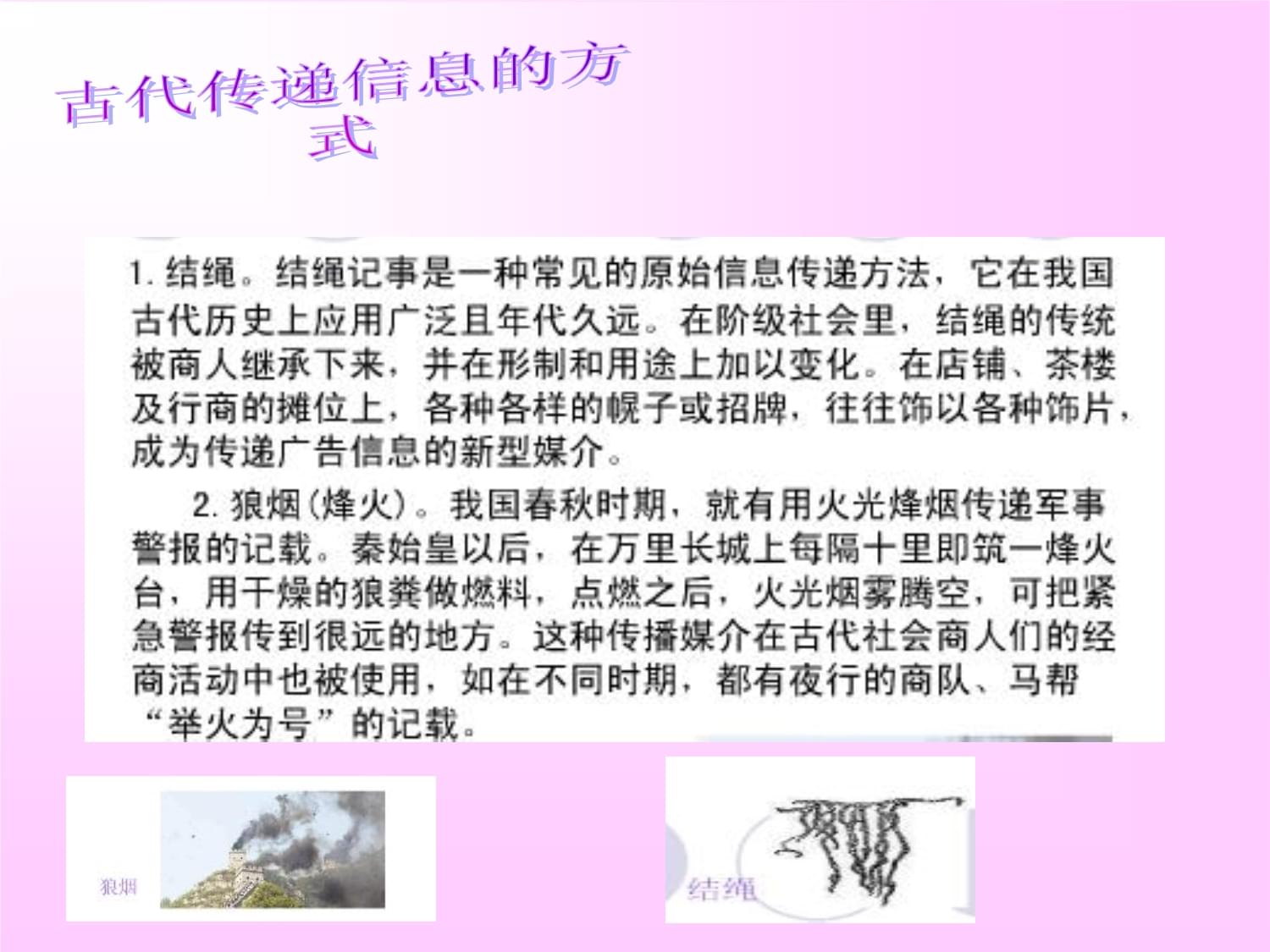 从烽火到光纤 信息传播的古今变迁与中国篇章